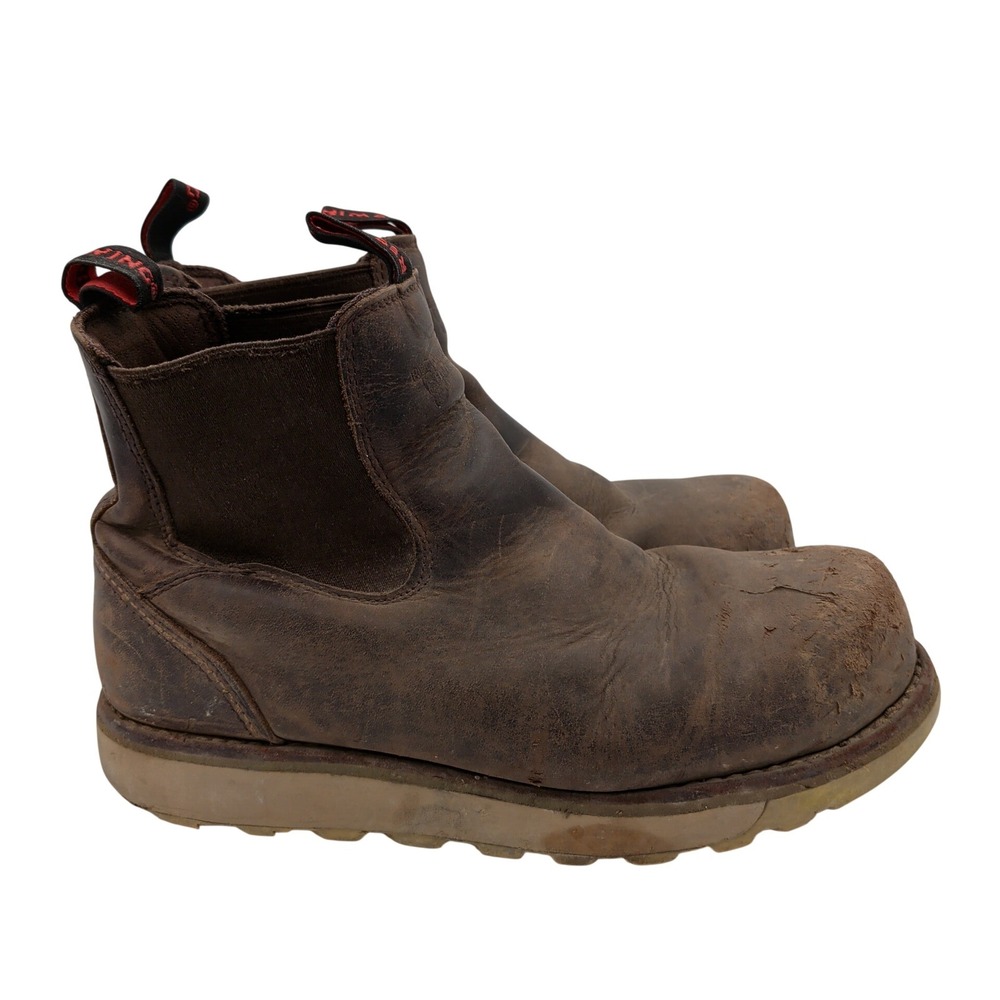 Red Wing 2446 Mens Brown Leather Chelsea Safety Toe Work Boots Size 9.5 D